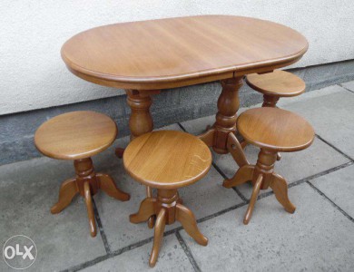 столы овальные деревянные из массива дуба