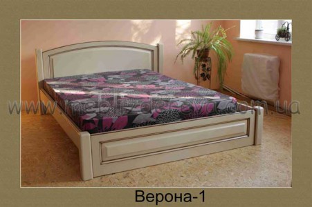 Кровать из натурального дерева ВЕРОНА-1 двуспальная