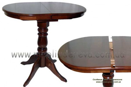 столы на одной ножке деревянные из массива дуба