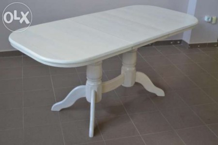 столы из беленого дуба ; 100% массив дуба (ясеня)